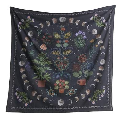 China Plain Sells Amazon Best Selling Living Room Tapestry Moon And Star Hippie Bohemian Mandala Wholesale for sale