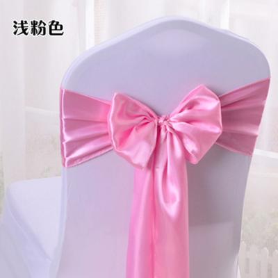 China Modern Chair Decorative Satin Sashes Bow Designed For Wedding Events Banquet Kitchen Home Decoration for sale