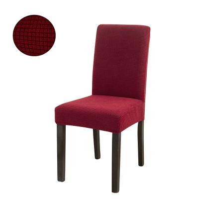 China Single Size Custom Stretch Removable Washable Waterproof Spandex Dining Table Chair Covers For Dining Room Kitchen Hotel for sale