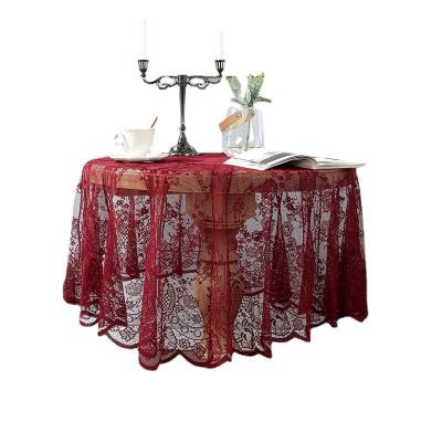 China Large Modern Lace Tablecloth Oval OR Round Premium Quality for sale