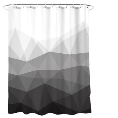 China RTS Art Shower Curtain Waterproof Fabric Nature Landscape Scenery Fresh Viable Curtain Covering For Bathroom for sale