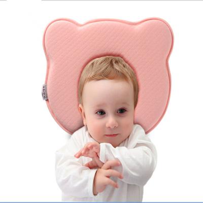 China Anti-Pull Baby Pillow Memory Foam Breathable Newborn Baby Training Pillows To Prevent Ergonomic Flat Head for sale