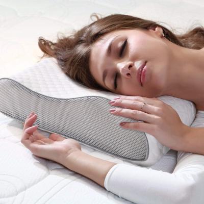 China PORTABLE Sleep Neck Support Pain Relief Cutout Memory Foam Pillow Hotel Collection Breathable Cervical Bed Pillows For Sleeping for sale