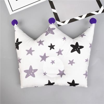 China PORTABLE Newborn Baby Nordic Ins Forming Bedding Cute Crown Shape Pillow Backrest Cushion 0-1 Years Anti Correction Pillow Baby Bedding for sale