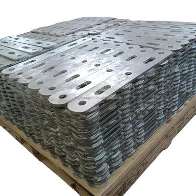 China Electrical Cable Fitting Customized Galvanized Steel Bracket / Steel Plate / Hot Dip Brace for sale