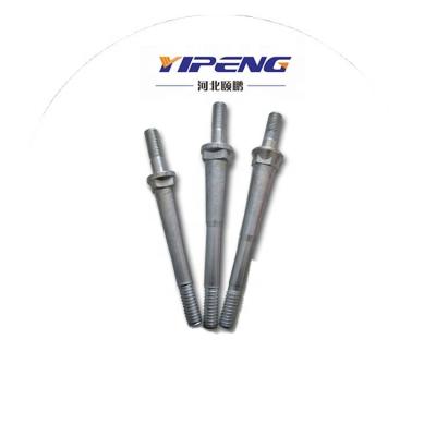 China Q235 Carbon Steel Shaft / Pin Type Straight Shaft / Nylon Type Shaft For Insulator for sale