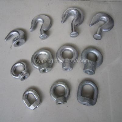 China Overhead Lines Forged Eye Bolt / Lifting Eye Nut for sale