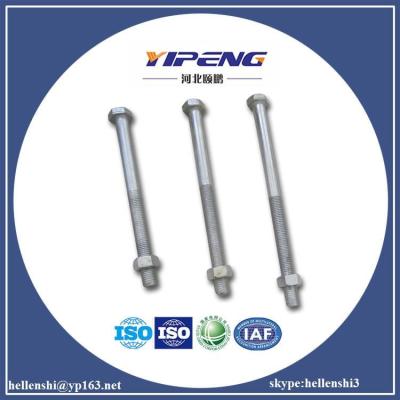 China Carbon Steel / Alloy 8.8 Grade Hot Dip Galvanized Nuts& Hex Bolts / Galvanized Hex Bolt & Nut / Square Bolt & Nuts for sale