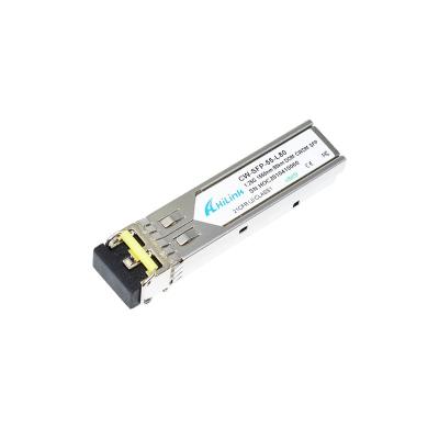 China 1000BASE-ZX Duplex LC 1.25G 1550nm 80km DOM CWDM SFP HL-CW-SFP55-L80 for sale