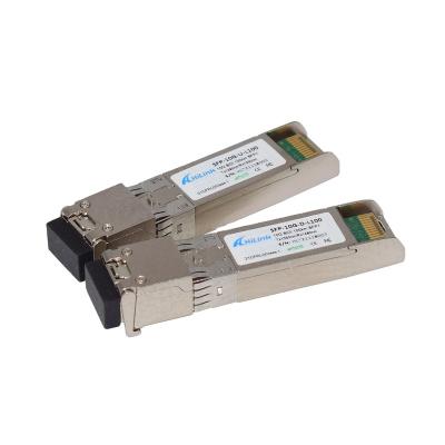 China Supported Single Fiber 10GBASE-BX WDM Transceiver 10G 1490nm / 1550nm 100km BiDi SFP+ LC for sale