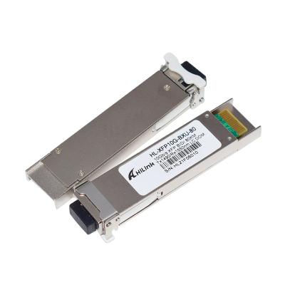 China Data Center 10G BIDI 80KM XFP Transceiver 1550nm/1490nm SMF LC 10G XFP/SFP+ Optical Transceiver for sale