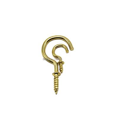 China Ring Hardware Store ECKJ Factory Wholesale Price Cup Hook Screw Gold Hook Screws for sale