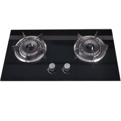 China Best Selling Household CKD SKD Bangladesh Tempered Glass Built In 2 Burner Gas Stove Wholesale Price for sale