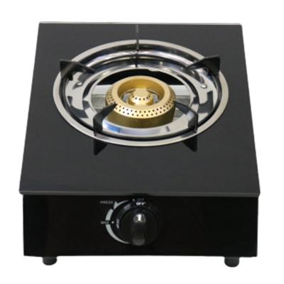 China Household Gas Stove Table Top Yukee Burner Gas Stove GlassTable Single Gas Cooktop Wholesale Single Quote for sale