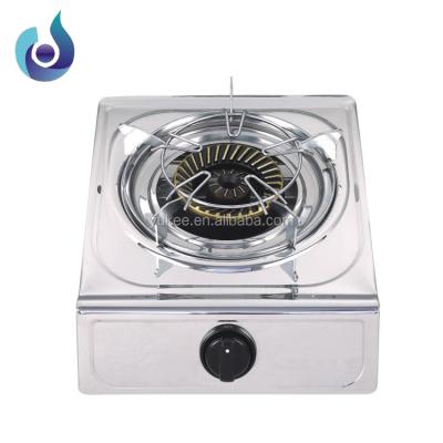 China Hot Sale Stainless Steel Single Burner Gas Stove Household Yukee Portable Camping Stove With Discount for sale