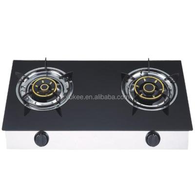 China Household Kitchen Appliances Tempered Glass Home Cooking Stove With 2 Burner for sale