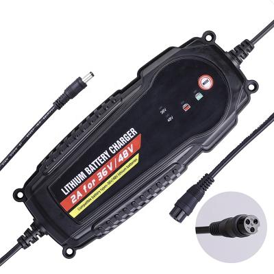 China Professional Electric Bike 36/48 Volt Battery Chargers 2A 3A 36V 48V Lithium Ion E-Bike Battery Charger for sale