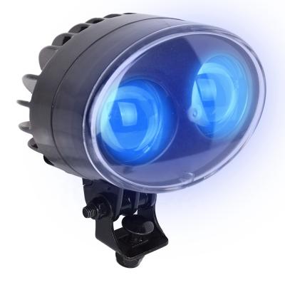 China 6W LED 600 Automatic Forklift Safety Warning Light IP67 Waterproof Blue Spot Light for sale