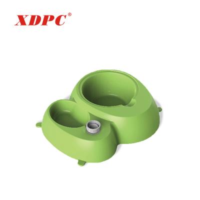 China Sustainable Portable Plastic Eco Suction Cup Pet Cat Dog Water Food Feeding Dish Tray Bowl for sale