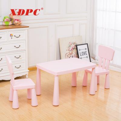 China Modern Portable Baby Furniture Used Preschool Children Kids Plastic Table And Chairs for sale