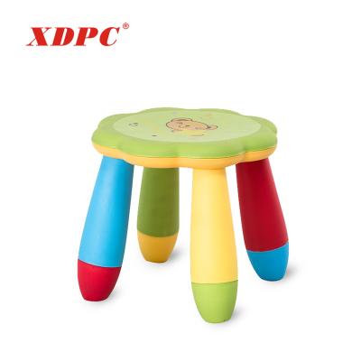 China Cheap Eco-friendly Indian Kindergarten Small Toddler Kids Cartoon Stools Plastic Seat for sale