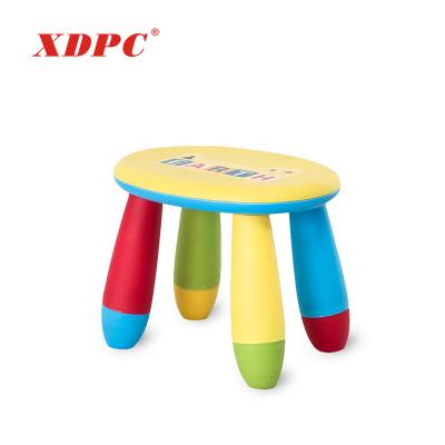 China Round Low Height Eco-friendly Outdoor Portable Kids Toddler Plastic Kindergarten Stool for sale