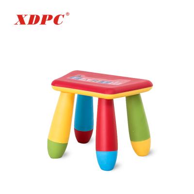 China Eco - Friendly Modern Japanese Preschool Furniture Low Waist Plastic Foot Stool Chair for sale