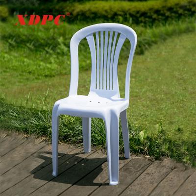 China Eco - Friendly Best Price White Plastic Stacking Restaurant Dining Chair for sale