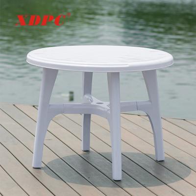 China Portable Detachable Outdoor Camping Furniture Beach 72 Round Plastic Table Eco - Friendly With Removable Legs for sale