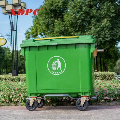 China Cheap Price Viable Large Volume 800 Liter Trash Garbage Container Trash Can for sale