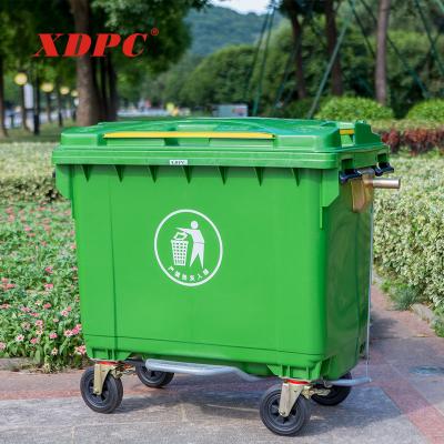 China Large 660 liter viable industrial waste container trash bin for sale for sale