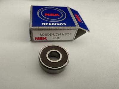 중국 High Speed Miniature Deep Groove Ball Bearings NSK 608DDUCM Weight 0.012kgs Origin Japan Size 8*22*7mm 판매용