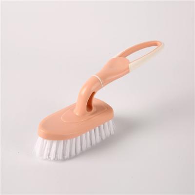 China Sustainable New Arrival Plastic Shoes Washing Brush L Shape Long Handle Cloth Laundry Cleaning Brush for sale