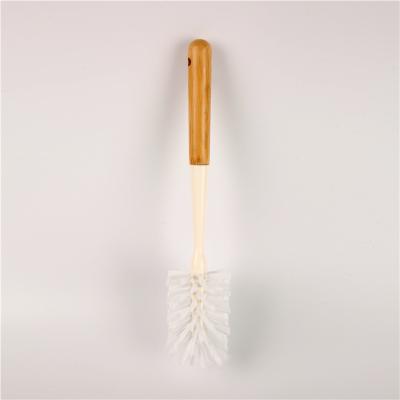 China Sustainable Multifunctional Home Tools Sweep Cleaning Kitchen Baby Bottle Cleaning Brush With Wooden Handle for sale