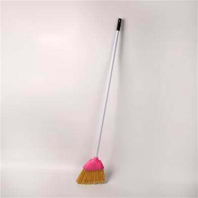 China Wholesale New Arrival Eco-Friendly Waste Long Handle Home Cleaning Plastic Round Ceiling Broom For Corner Floor for sale