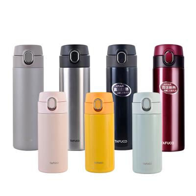 China PORTABLE 450mL Insulated Thermo Touch Flip Open Vacuum One Stainless Steel Bottle Top Flask for sale