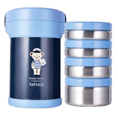 China Keep Hot/Cold and Cool TAFUCO Fiambrera Import and Export Lunch Box Desktop Keep Warm Steel Lunch Box for Kids for sale