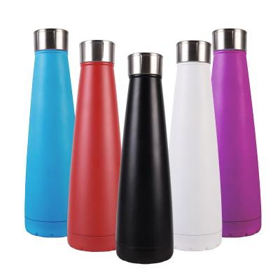 China Sustainable Sports Drink Thermos Insulated Cola Shaped Stainless Steel Vacuum Water Bottle for sale