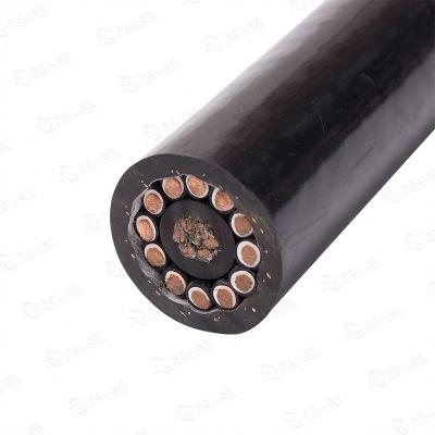 China Rigs.reeling flexible core 16mm2 drum mono-spiral 3 high PUR heavy handling round cable for waterproof for sale