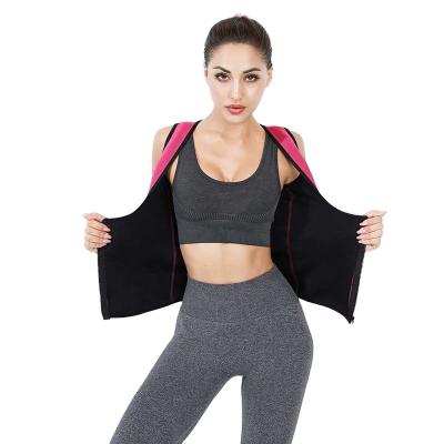 China Breathable Powernet Tops Women Weight Loss Underbust Zipper Neoprene Back Braces Pose Full Body Waist Trainer Vest With Double Belt for sale