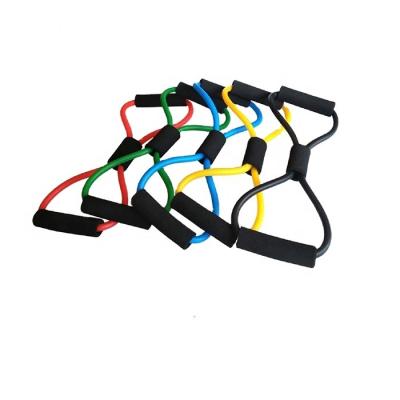 China High Elasticity Resistance Bands Cross 8 Shape Fitness Rope Tube Spring Chest Expander Exercise For Strength Training Band for sale