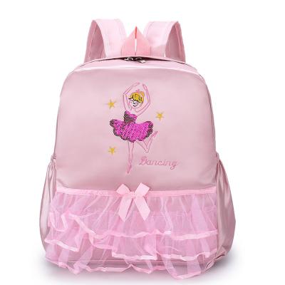 China Custom Logo Large Capacity Ballet Dance Gym Shoulder Bag School Bookbag Girl Dance Backpack Anti-theft Bag for sale