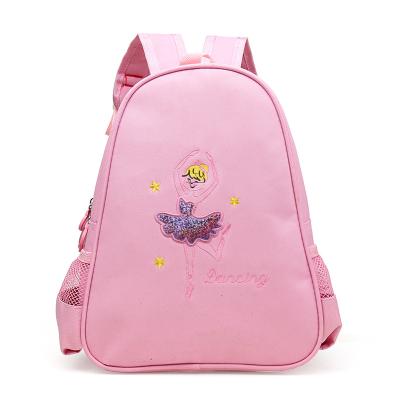 China 2021 New Custom Logo Light Weight Ballet Dance Gym Shoulder Bag School Bookbag Girl Dance Bag Backpack Anti-theft for sale