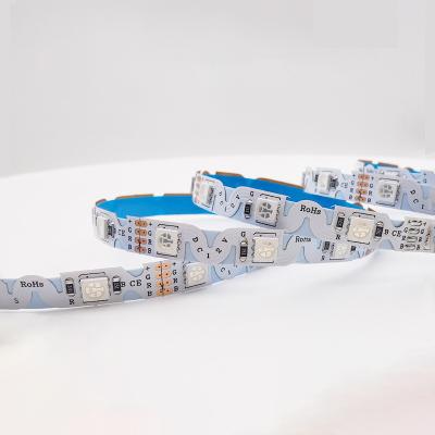 China Residential 5050 RGB LED 48D 8mm S Shaped Strip For Illuminated Signage Characters for sale