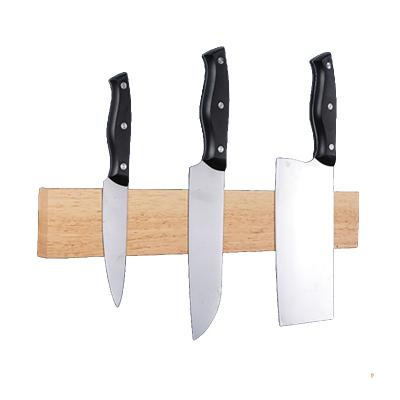 China Free Wholesale Viable Storage Wall Mounted Rubber Wooden Holder Wooden Hole Magnetic Knife Hole Knife Block for sale