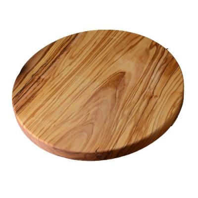 China Viable Factory Wholesale Natural Wood Chopper Around Olive Wood Cutting Board for sale