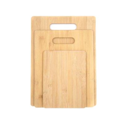 China Best Viable Organic Bamboo Cutting Board With Inner Rectangle Durable Kitchen Handle Chopper for sale