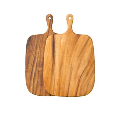 China Sustainable High Quality Steak Cutting Boards Kitchen Acacia Cutting Blocks Cutting Board With Handle for sale