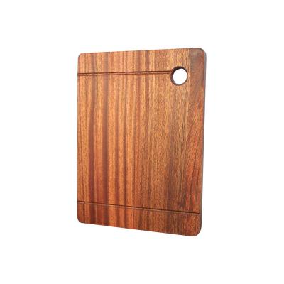 China Viable High Quality Kitchen Chopper of Ebony Cutting Board Wood Rectangle with Juice Groove for sale