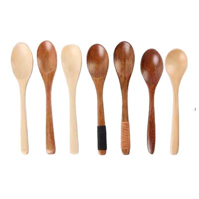 China Wholesale Disposable Wooden Kitchen Utensil Set Nonstick Spoons Cooking Eco-friendly Wenge Wooden Spatula Spoon for sale